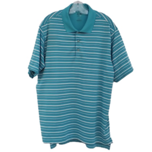 NWOT Adidas Climalite Green Golf Polo Short Sleeves Men's Large